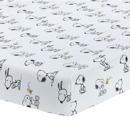 Classic Snoopy Fitted Crib Sheet