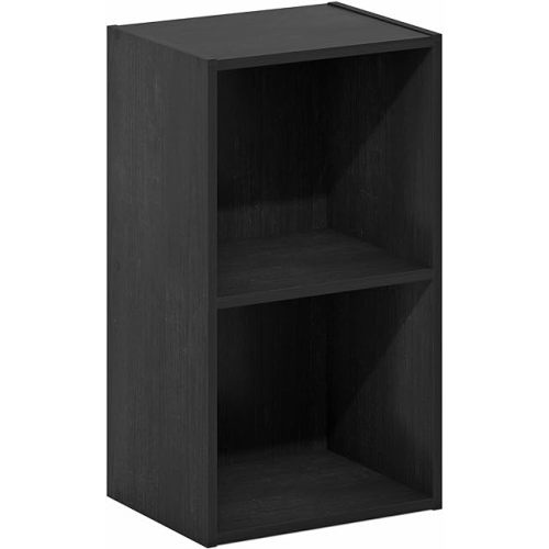 Furinno Luder Bookcase / Book / Storage, 2-Tier Cube, Blackwood
