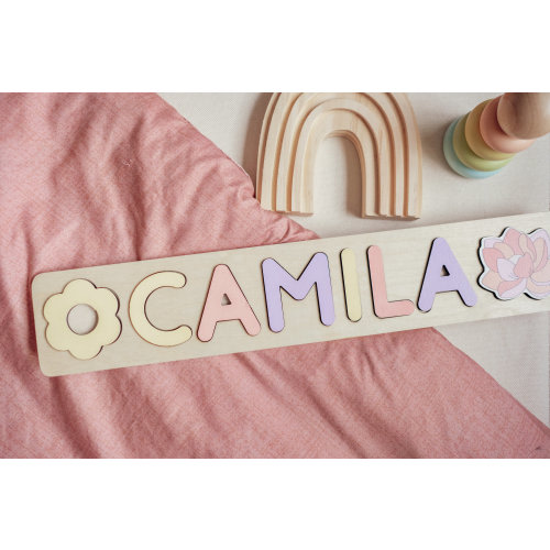Wooden name puzzle, Baby gifts, 1st Birthday Gift for kids, baby shower gift, toddler gift,Nursery Name Sign, Montessori Toys,Christmas Gift