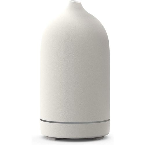 Essential Oil Diffuser Aromatherapy Diffuser - 150ml Ceramic Ultrasonic Cool Mist Aroma Diffuser, Whisper Quiet with Waterless Auto Shut-Off, 4 Timer Setting &7 Colors Night Light for Home Office