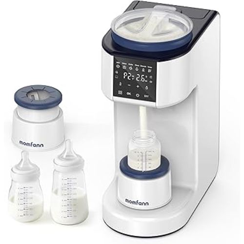 Automatic Baby Formula Maker – Fast Formula Dispenser for Instantly Mixing Warm Bottles with Precise Powder & Water Ratio, 3 Temp Settings, One-Touch Clean, Fits Most Bottles & Formula Brands