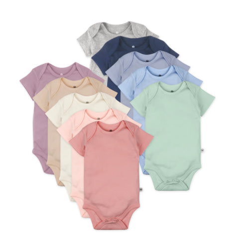 10-Pack Organic Cotton Short Sleeve Bodysuits | Honest Baby Clothing