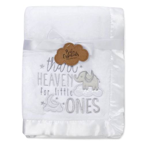 Baby Essentials "Thank Heaven For Little Ones" Plush Baby Blanket