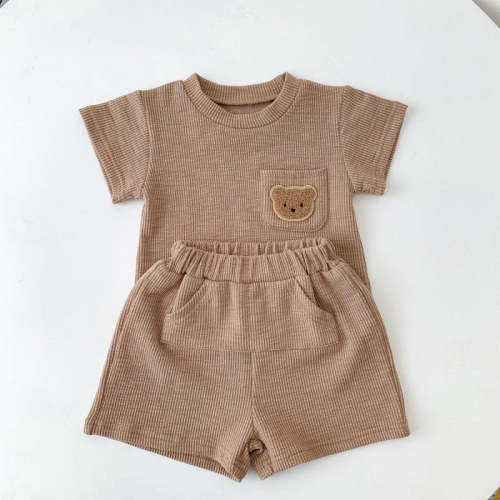 Boho Teddy Two Piece – color Brown Size 6-12M