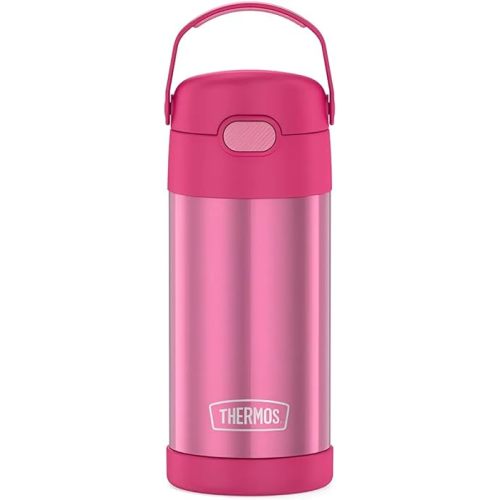 Amazon.com: THERMOS FUNTAINER Water Bottle with Straw - 12 Ounce - Kids Stainless Steel Vacuum Insulated Water Bottle with Lid, Pink : Sports & Outdoors