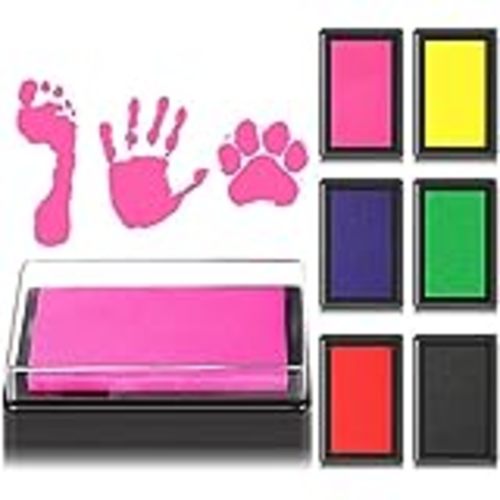 Amazon.com: Outus 18 Pieces Baby Inkless Handprint and Footprint Kit 6 Safe Hand and Foot Ink Pad Clean Touch Dog Paw Print Stamp Kit and 12 Card for Newborn Registry Family Keepsake Baby Gift (Medium) : Baby