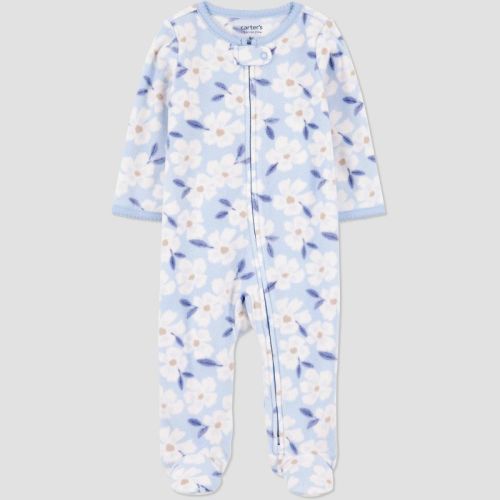 Carter's Just One You® Baby Girls' Floral Printed Sleep N' Play - Blue