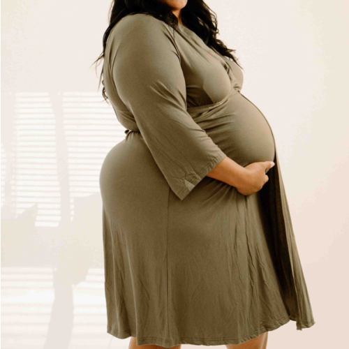 Lila Labor & Postpartum Gown in Sage