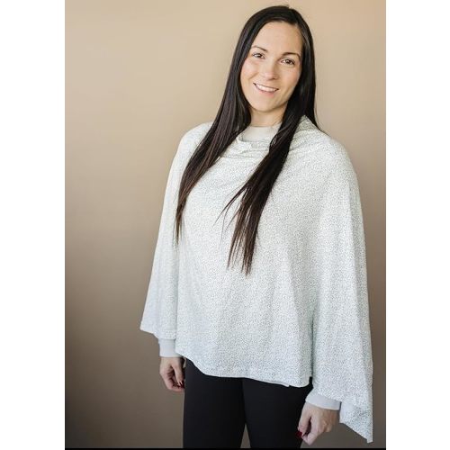 Nursing Cover Up for Breastfeeding - Breathable Breastfeeding Cover with Removable Arch Neckline for Women - Breast Feeding Covers for Women (Sage Leaf)