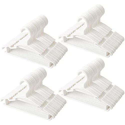 GoodtoU Baby Hangers 100Pack Kids Hangers Plastic Baby Hangers for Closet Children Hangers Infant Hangers Toddler Hangers Small Hangers