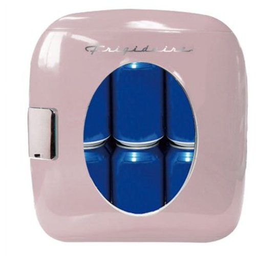 Frigidaire Portable Retro 12-Can Mini Fridge EFMIS462, Pink