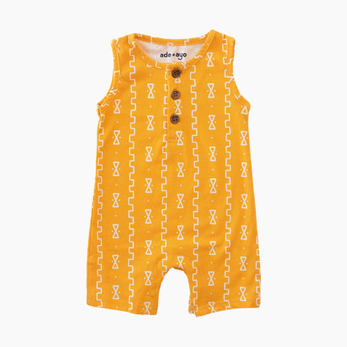 Ade + Ayo Sleeveless Romper - Berbere Bogo, 3-6 M