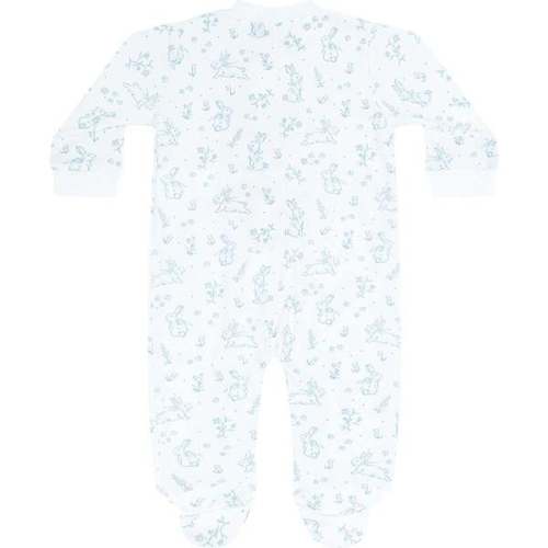 Blue Bunny Toile Zipper Footie - Nellapima | Maisonette