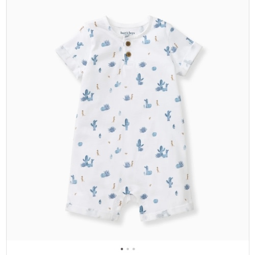 Desert Life Organic Cotton Baby Boy Romper – Burt's Bees Baby
