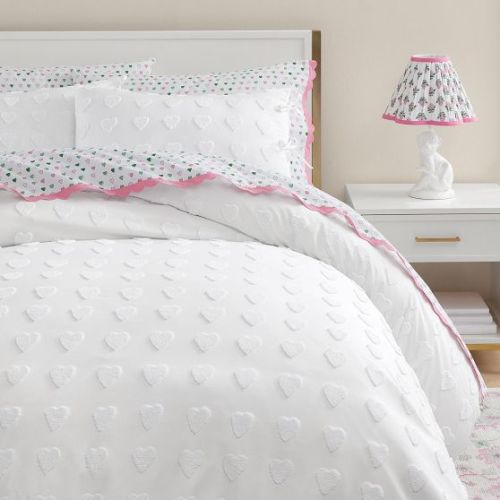 Roller Rabbit Tufted Hearts Duvet Cover - Twin
