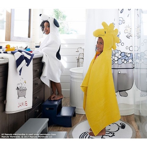 Snoopy Kid Hooded Towel | Pottery Barn Kids