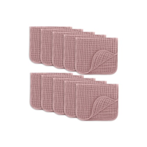 Muslin Burp Cloths - Pack of 10