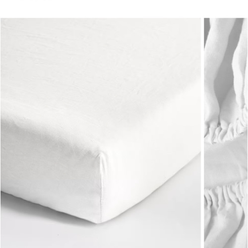 Linen Fitted Crib Sheet 2-Pack