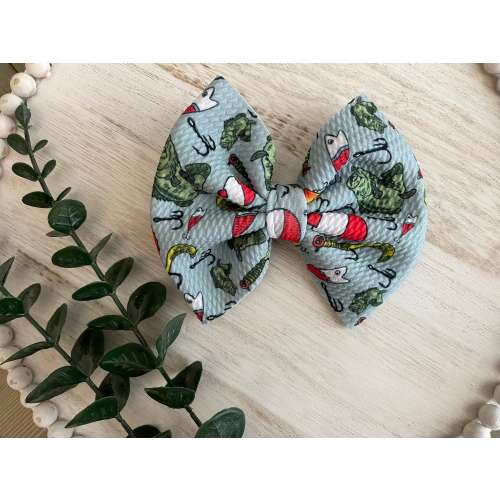 Fishing Hair Bow/Wrap