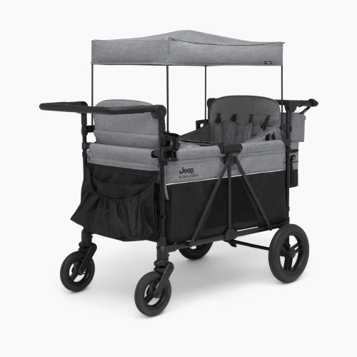 Delta Children Jeep Wrangler Deluxe 4 Seater Stroller Wagon - Grey