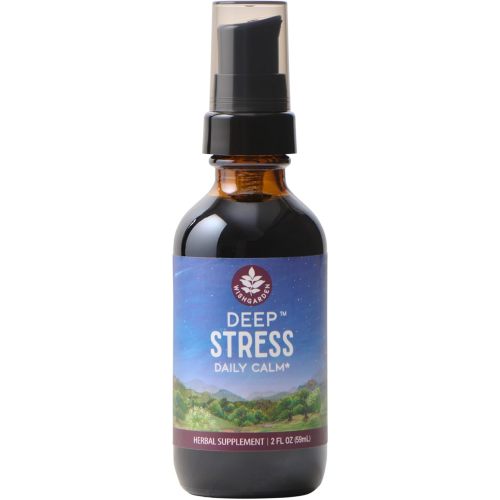 WishGarden Herbs Deep Stress, Cortisol & Adrenal Support Supplement, Ashwagandha, Holy Basil, Milky Oat - Adaptogen Liquid Herbal Tincture for Stress Relief & Nervous System Calm, 2oz