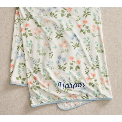 Grace's Garden Bamboo Viscose Reversible Baby Blanket