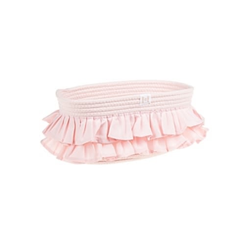 ever & ever™ Small Ruffle Rope Storage Bin in Rosewater