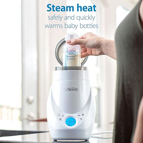 Dr. Brown's Deluxe Baby Bottle Warmer and Sterilizer for Formula, Breast Milk, and Baby Food Jars