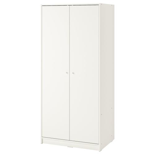KLEPPSTAD Wardrobe with 2 doors - white 31 1/4x69 1/4 "