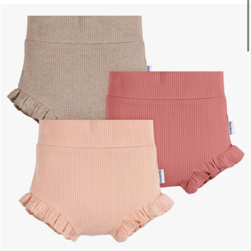 Gerber Baby Girls' 3-Pack Bubble Shorts