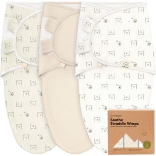 3-Pack Soothe Swaddle Wraps, Medium