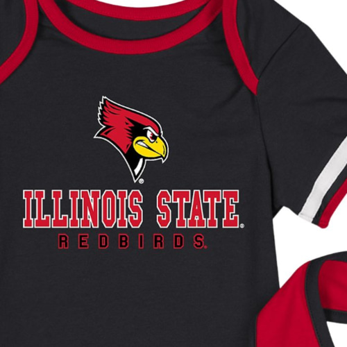 Illinois State University Infant's Redbirds Bodysuit Bib Set