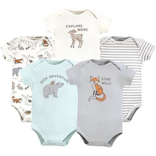 Touched by Nature Unisex Baby Organic Cotton Bodysuits