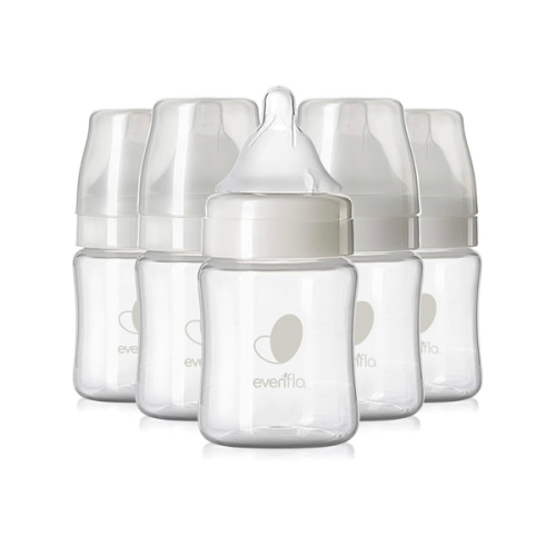 Evenflo Feeding Premium Proflo Venting Balance Plus Wide Neck Baby, Newborn and Infant Bottles - Developed by Pediatric Feeding Specialists - 5 Ounce (Pack of 6)