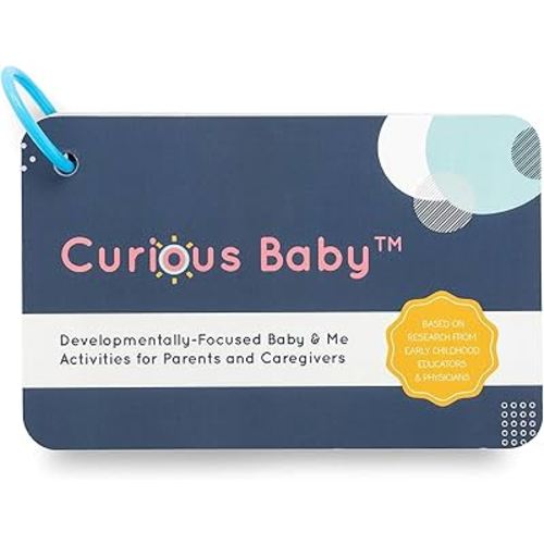 Curious Baby™ Award Winning 40+ Activities for Baby & Me (0-12 Months) | Developmentally-Focused and Stimulating Creative Playtime Ideas for Baby & Me | Includes Black/White High-Contrast Cards