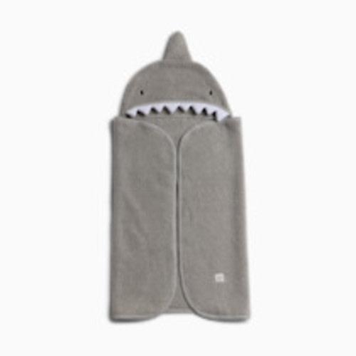 Tiny Kind Cozy Critter Organic Towel - Shark, 0-12M