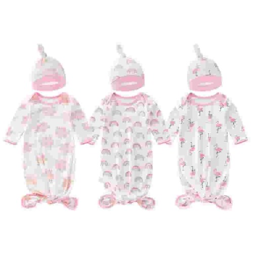 SUCS 3 Pack Baby Sleep Sack 6-12 Months 100% Cotton Baby Sleeping Bag Can Be Knotted Prevent Falls