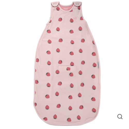 4 Season® Ultimate Baby Sleep Bag, Merino Wool & Organic Cotton, Strawberry