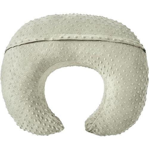ESEN Plus Size Baby Nursing Pillow and Body Positioner for Breast Feeding and Bottle Feeding, Ultra Soft Baby Breastfeeding Pillows with Removable Nursing Pillow Cover for Mom and Baby (Brown)