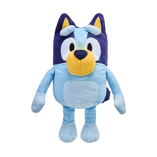 Bluey Talking Plush Toy, 13” Bluey Toys Plush Stuffed Animal, Singing Dog Toys for Kids with 9 Different Phrases, Musical Talk Back Toy Gift for Kids