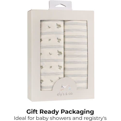 Ely’s & Co. Changing Pad Cover | Cradle Sheets, 2 Pack Diaper Changing Table Sheets for Baby Boys, 100% Jersey Knit Cotton