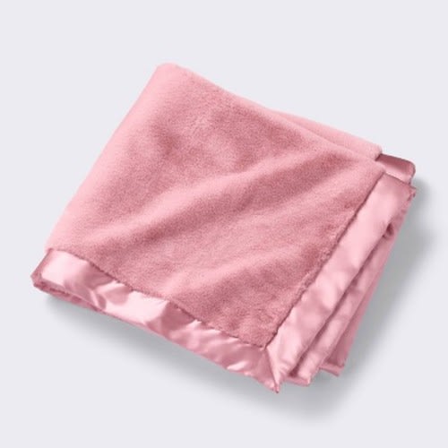 Cloud Island Satin Edge Plush Blanket