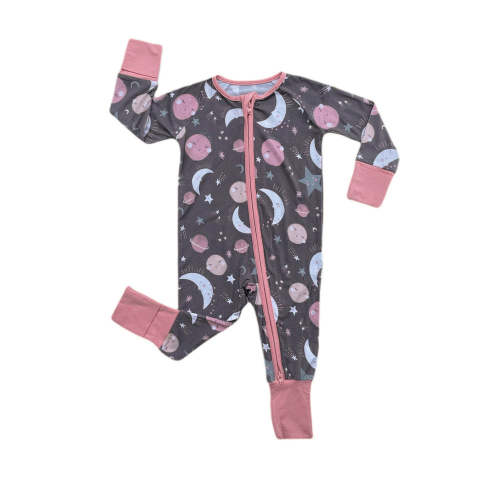 Pink To the Moon & Back Zippy - Little Sleepies