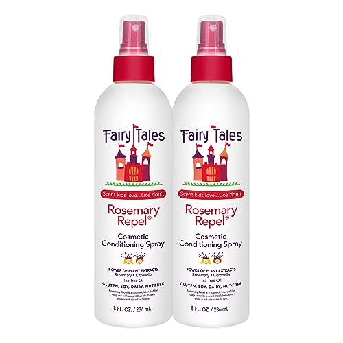 Fairy Tales Rosemary Repel Daily Kids Conditioning Spray Kids Like the Smell, Lice Do Not, 8 fl oz. (Pack of 2)
