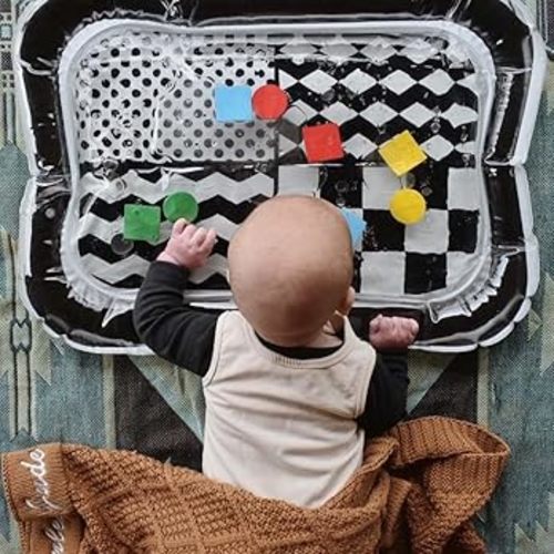 High Contrast Black and White Sensory Water Mat