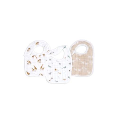 Safari Dreams Snap Bibs, Pack of 3