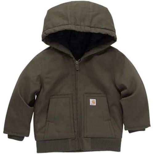 Carhartt Baby Boys' Insulated Hooded Canvas Zip-Up Jacket
