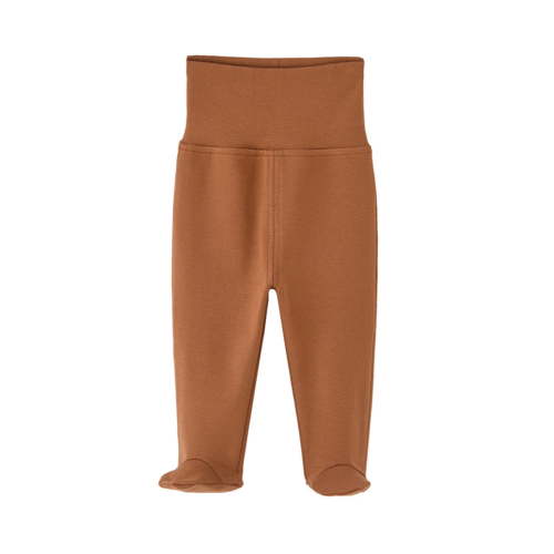 RMGVDSD Baby Footed Pants Baby Boys Girls Soft High Waist Footed Pants Solid Color Comfort Casual Leggings With Feet 0-3 Months/Brown