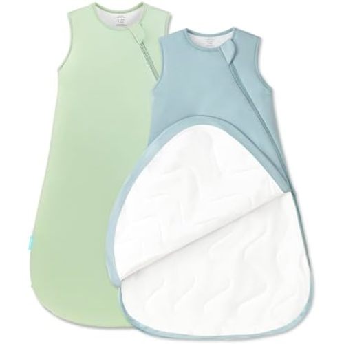 Quilted Supersoft Sleep Sack, 2.5 TOG Premium Bamboo Viscose Warm Baby Sleeping Bag, Thick Babies Wearable Blanket