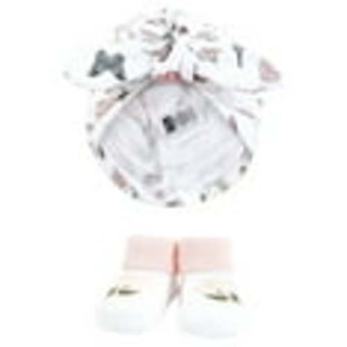 Hudson Baby Infant Girls Turban and Socks Set, Hummingbird Garden, One Size